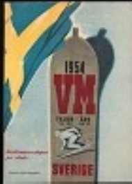 Sportboken - Vrldsmsterskapen p skidor 1954. Falun 13/2-21/2