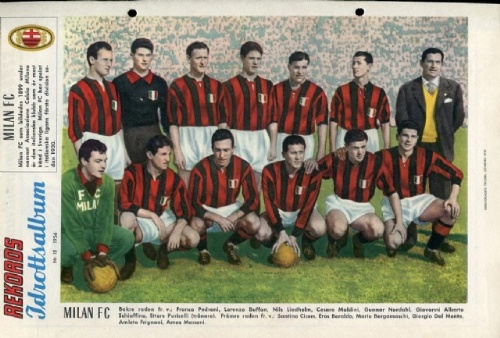 Sportboken Milan F C  1956