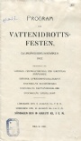 Simsport - Swimming Program fr vattenidrottsfesten Djurgrdsbrunnsviken 1902