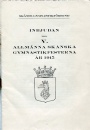 Nordiska/Baltiska Spelen Inbjudan till V. allmnna sknska gymnastikfesterna r 1915