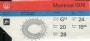 Biljetter - Tickets Biljett OS-Montreall 1976 athletics