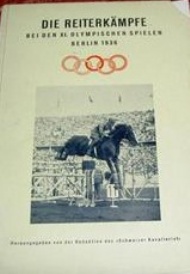 Sportboken - Die Reiterkämpfe bei den XI. Olympischen Spielen Berlin 1936