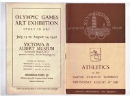 Sportboken - Programme Athletics 4.8 XIVth Olympiad London 1948