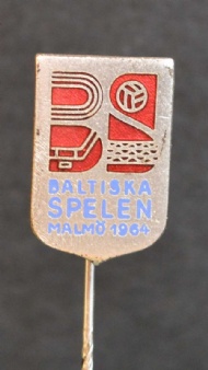 Sportboken - Nålmärke baltiska spelen jubileum 1964