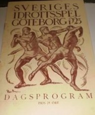 Sportboken - Sveriges Idrottsspel Göteborg 1923 Dagsprogram