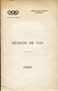 Sportboken - Comite International Olympique session de 1924 Paris