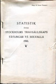 Sportboken - Svensk Travsport 1941