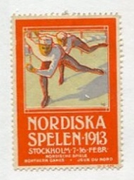 Sportboken - Brevmärke Nordiska Spelen 1913
