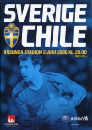 Sportboken - Fotbollsprogram Sverige-Chile 2/6 2006