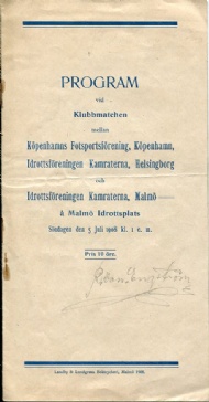Sportboken - Program klubbmatchen friidrott 1908