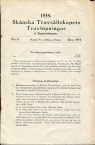 Sportboken - Skånska Travsällskapets Travlöpningar 1934