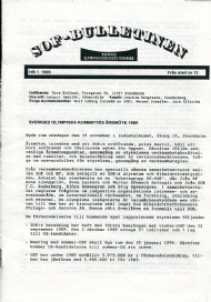 Sportboken - SOF-bulletinen no. 1-3 1990