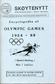 Sportboken - Speed skating encyclopedia of Olympic games 1924-88 