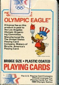 Sportboken - Playing cards Olympic Eagle olympic games 1984