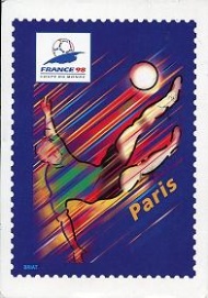 Sportboken - Postcard Coupe du Monde de football 1998