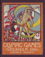 Sportboken - Olympiska Spelen Stockholm 1912 Engelska Brevmrke 
