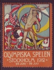 Sportboken - Olympiska Spelen Stockholm 1912 Svensk Brevmärke 