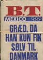 Danska Sportbok Affisch Mexico 1968 