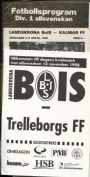 Fotboll Programblad - Football programmes Fotbollsprogram Landskrona BOIS 