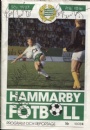 Hammarby IF Program Hammarby Fotboll 1987