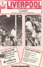 Fotboll Brittisk-British  Football Liverpool-Altrincham programme FA-cupen 1981