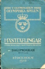 1912 Stockholm Hästtäflingar olympiska spelen dagsprogram 13/6-17/6 1912