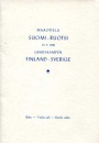 Dokument - Brevmärken Bankett Landskamp Finland-Sverige 19/9 1948
