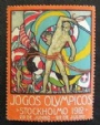 1912 Stockholm Olympiska Spelen Stockholm 1912 Portugal Brevmärke