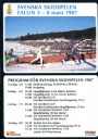 Längdskidåkning - Cross Country skiing Svenska Skidspelen Falun 5-8 mars 1987