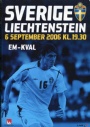Fotboll Program Sverige-Liechtenstein EM kval 2006