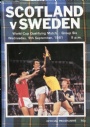 Fotboll Programblad - Football programmes Scotland v Sweden 1981