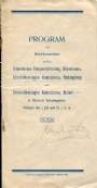 Old Program Program klubbmatchen friidrott 1908