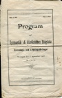 Old Program Program Brottnings- och löpningstävlingar 1908