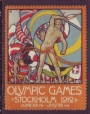 Dokument - Brevmärken Olympiska Spelen Stockholm 1912 Engelska Brevmärke 